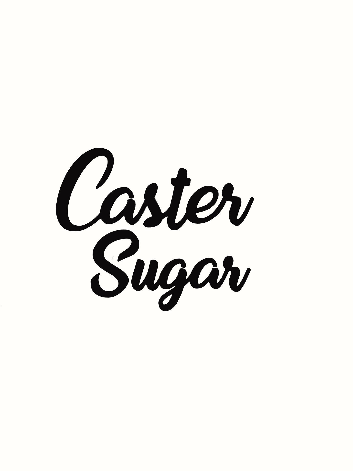 Caster Sugar Kitchen Decal - Vinyl Sticker Decal