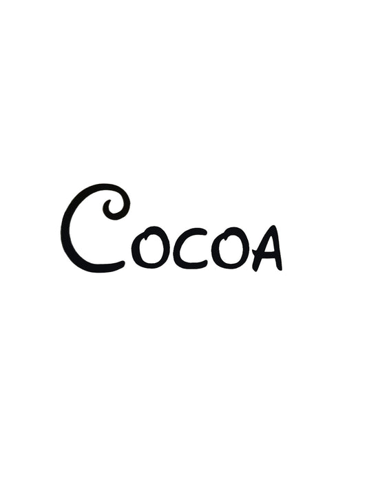 Cocoa Kitchen Decal - A Vinyl Sticker Decal