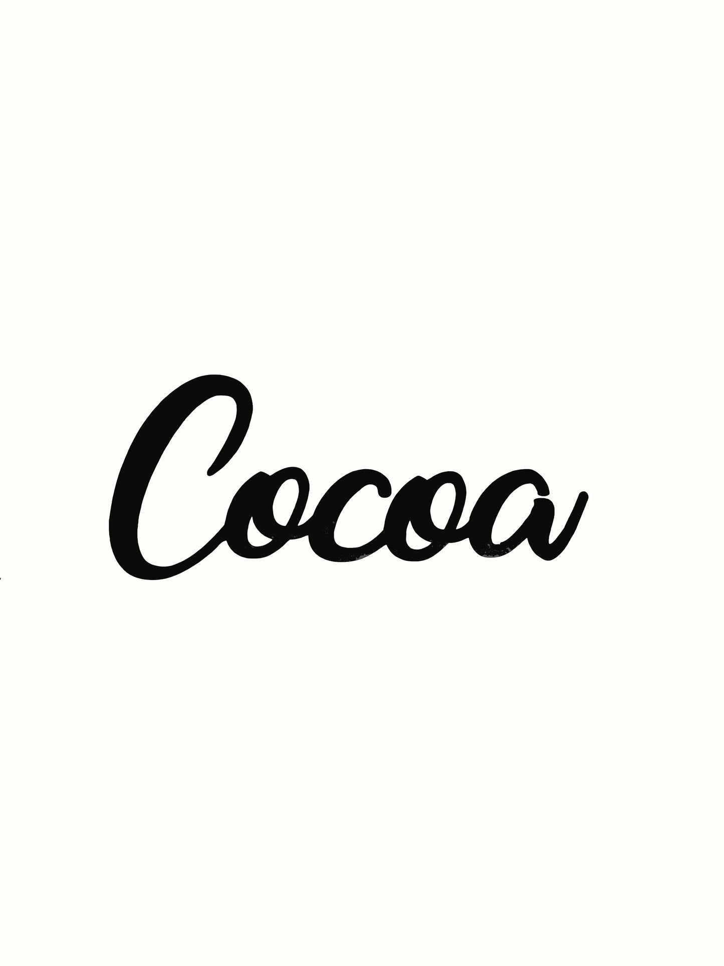 Cocoa Kitchen Decal - Vinyl Sticker Decal