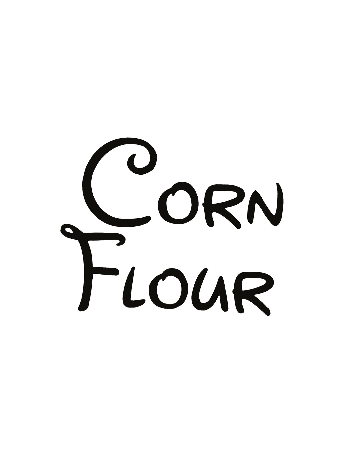 Corn Flour Kitchen Decal - A Vinyl Sticker Decal