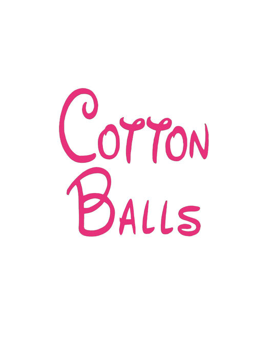 Cotton Balls - Bathroom Decal - A Vinyl Sticker Decal
