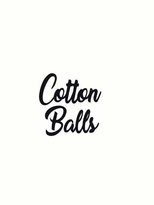 Cotton Balls - Bathroom Decal - Vinyl Sticker Decal
