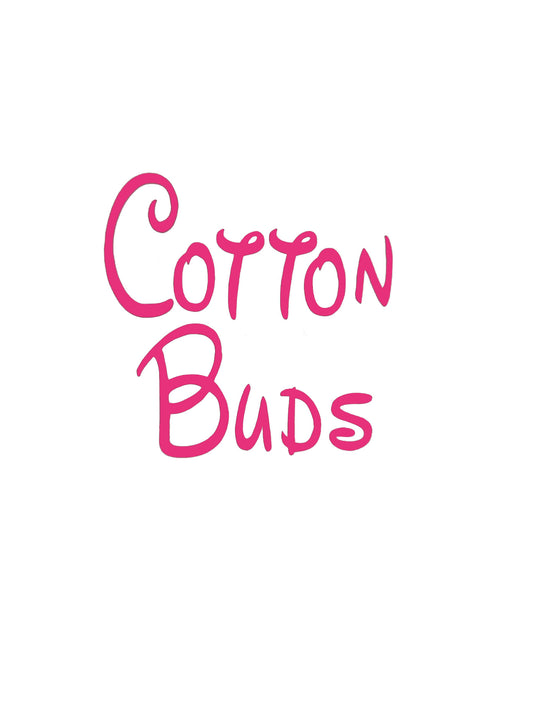 Cotton Buds Bathroom Decal - A Vinyl Sticker Decal