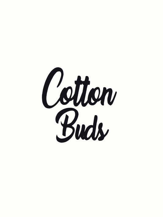 Cotton Buds Bathroom Decal - Vinyl Sticker Decal