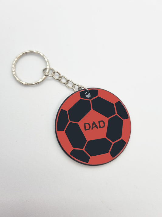 Football Style Dad Keyring