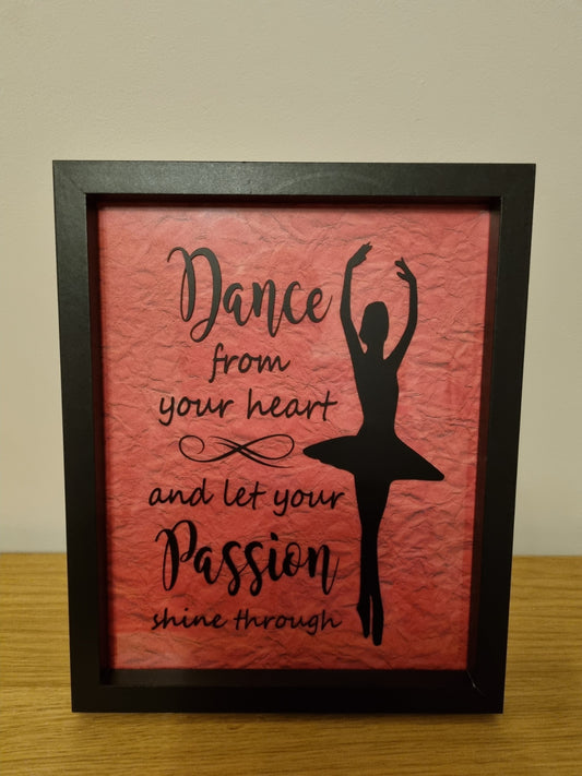 Dance From Your Heart Picture Frame