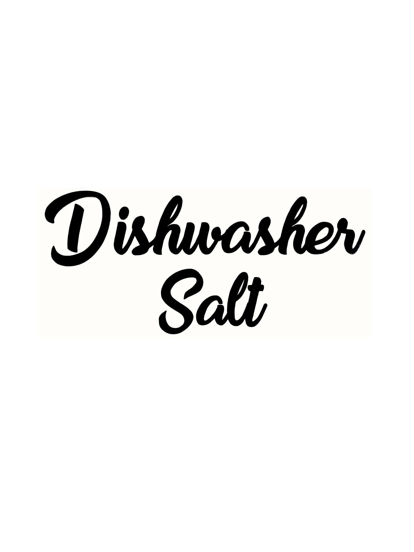 Dishwasher Salt Kitchen / Laundry Decal - Vinyl Sticker Decal