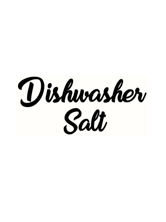 Dishwasher Salt Kitchen / Laundry Decal - Vinyl Sticker Decal