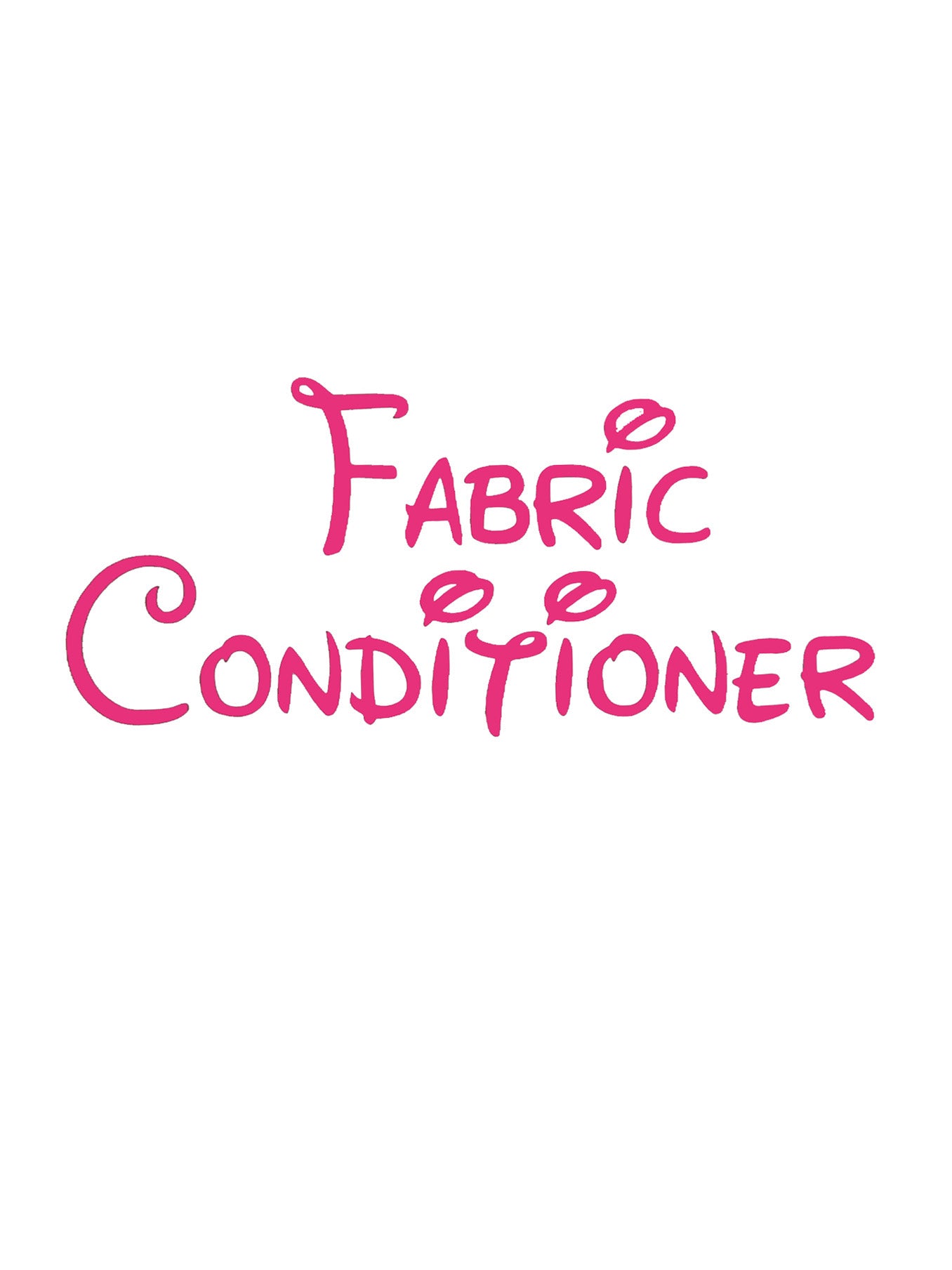 Fabric Conditioner Laundry Decal - A Vinyl Sticker Decal