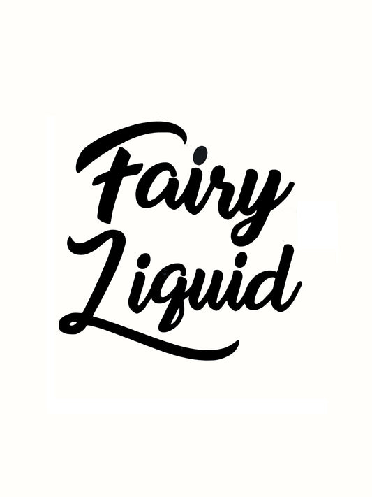 Fairy Liquid Kitchen / Laundry Decal - Vinyl Sticker Decal