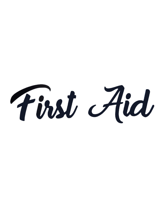 First Aid Kitchen / Bathroom Decal - Vinyl Sticker Decal