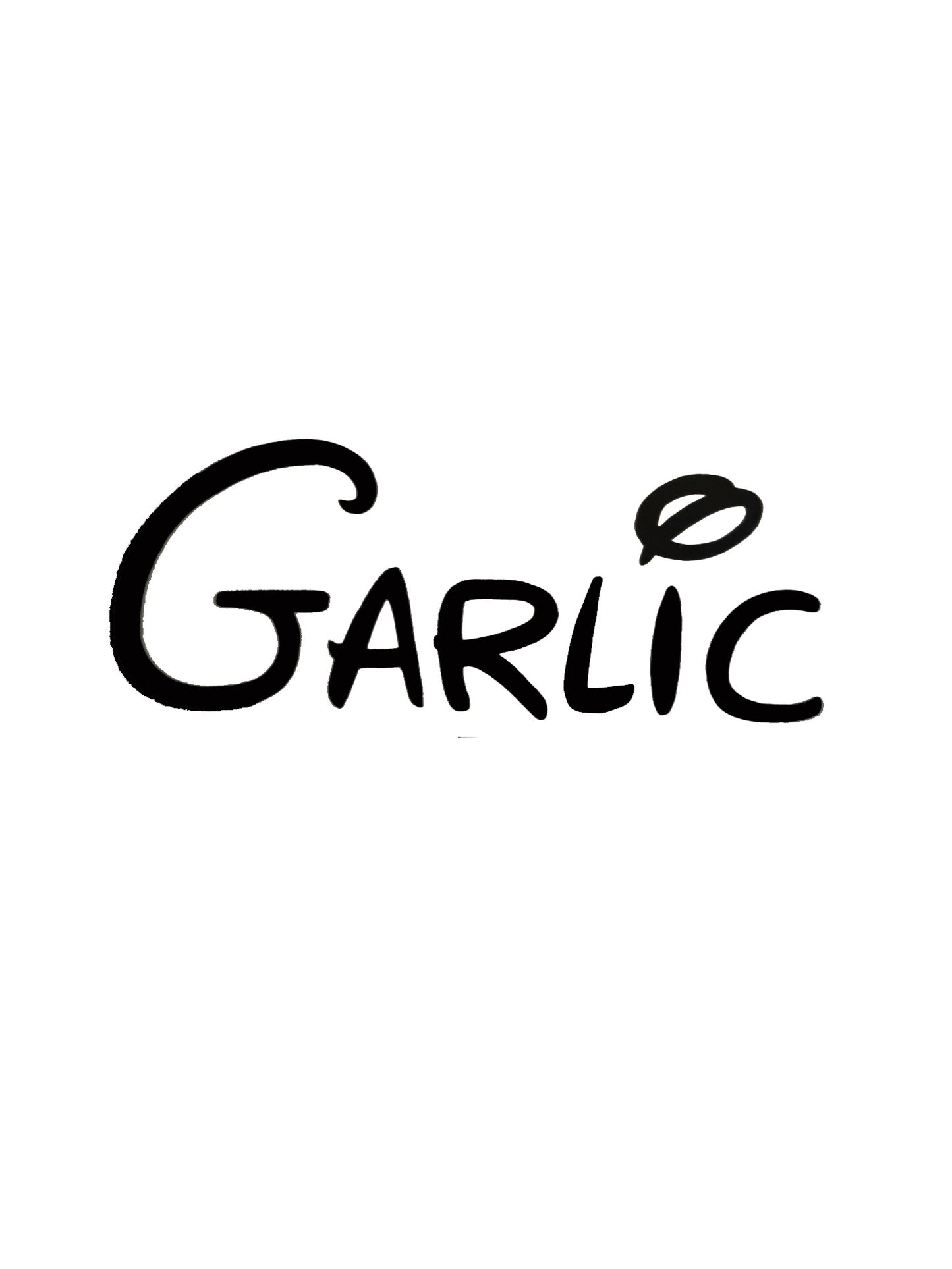 Garlic Kitchen Decal - A Vinyl Sticker Decal