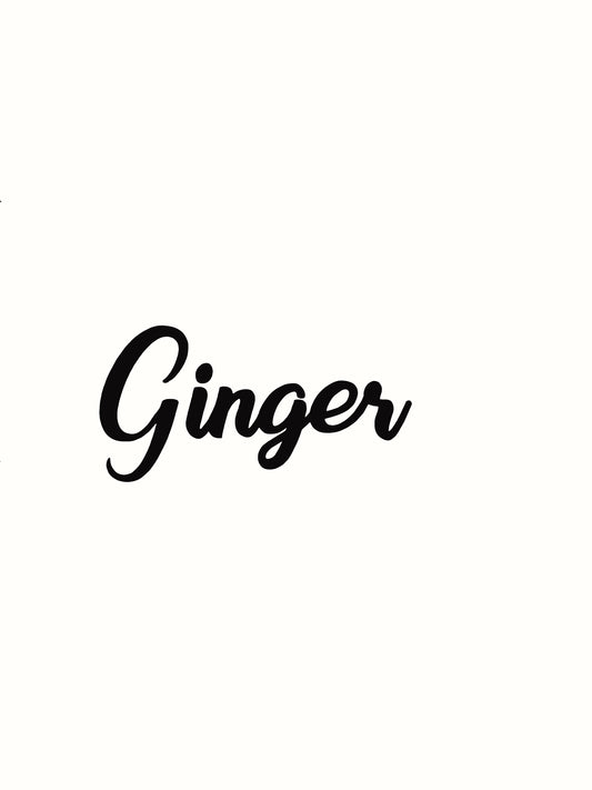 Ginger Kitchen Decal - Vinyl Sticker Decal