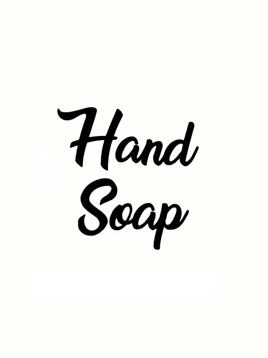 Hand Soap Kitchen / Laundry Decal - Vinyl Sticker Decal