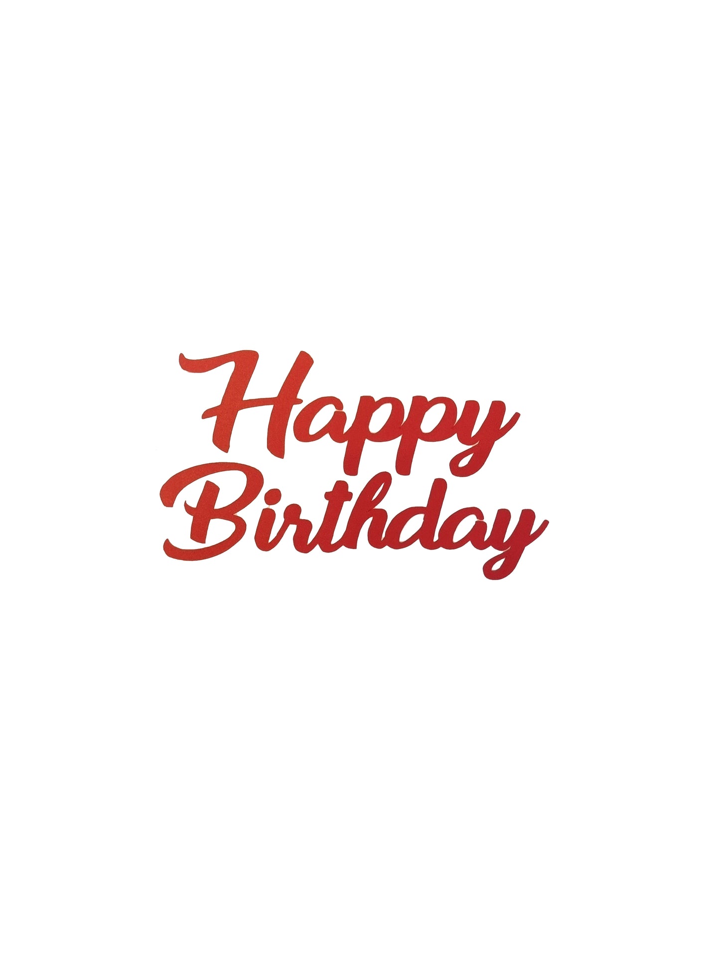 Happy Birthday Wording Vinyl Sticker Decal