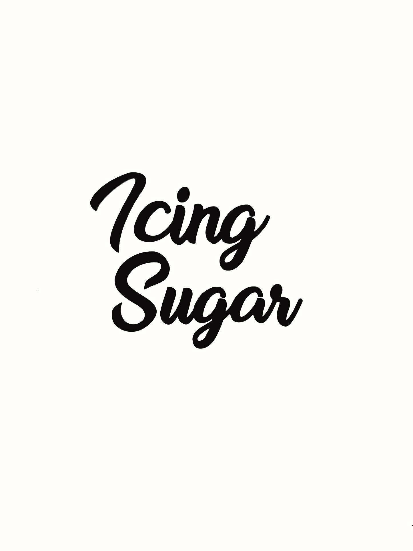 Icing Sugar Kitchen Decal - Vinyl Sticker Decal