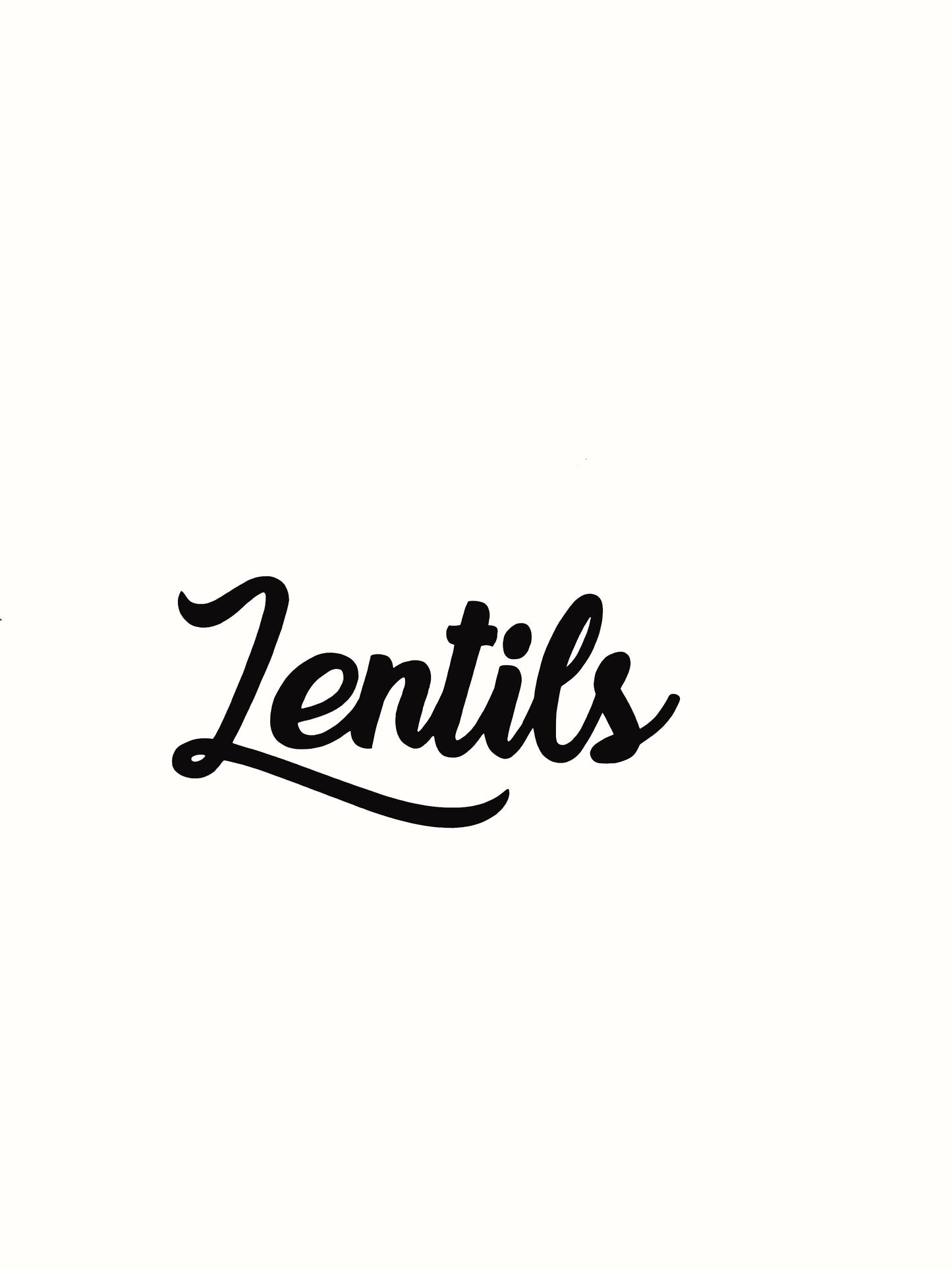 Lentils Kitchen Decal - Vinyl Sticker Decal