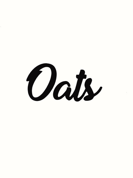Oats Kitchen Decal - Vinyl Sticker Decal