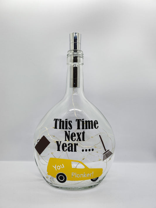 This Time Next Year Glass Light Up Bottle / Night Lamp