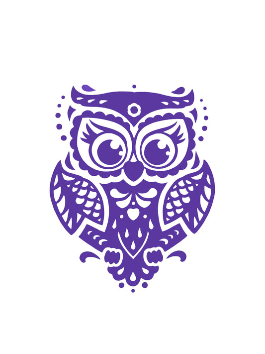 Owl Vinyl Sticker Decal - Ideal for Wall / Laptop / Tablet / Notepads etc
