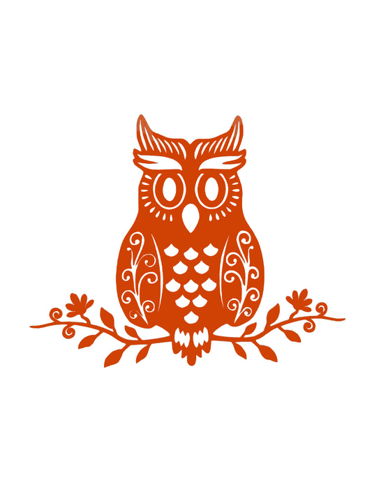 Owl Vinyl Sticker Decal - Ideal for Wall / Laptop / Tablet / Notepads etc