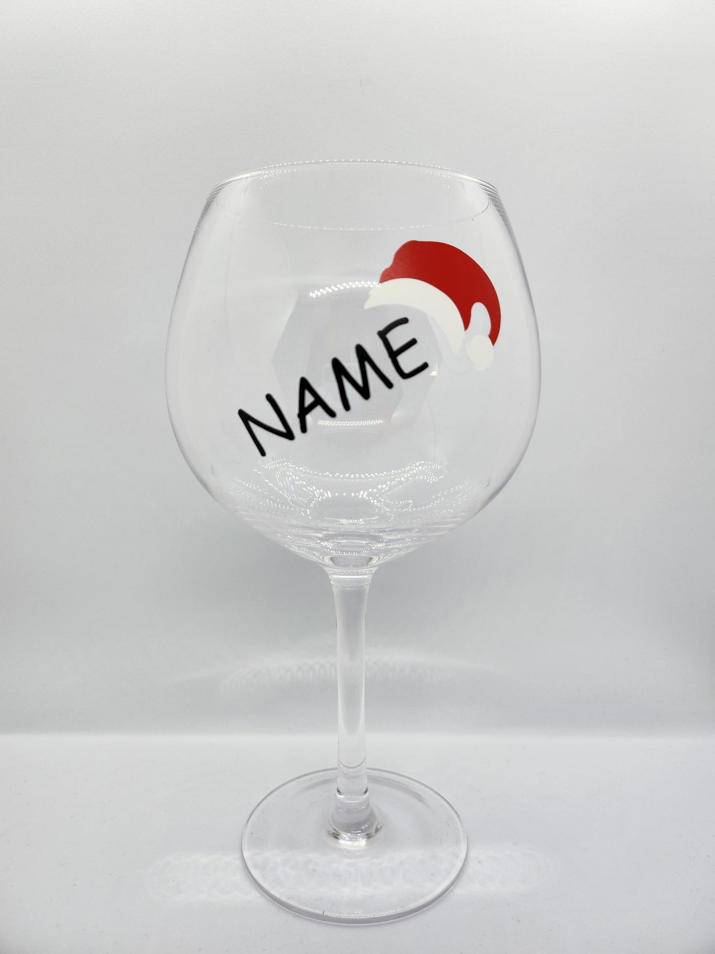 Personalised Christmas Gin Glass