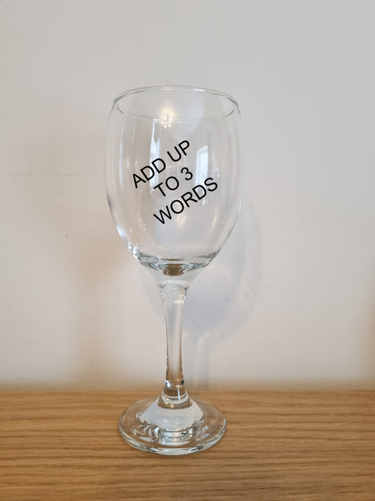 Personalised Wine Glass