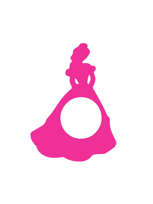 Fun Personalize the Initial Vinyl Sticker Decal - Princess