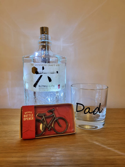 Dad Bottled Light and Glass Gift Set