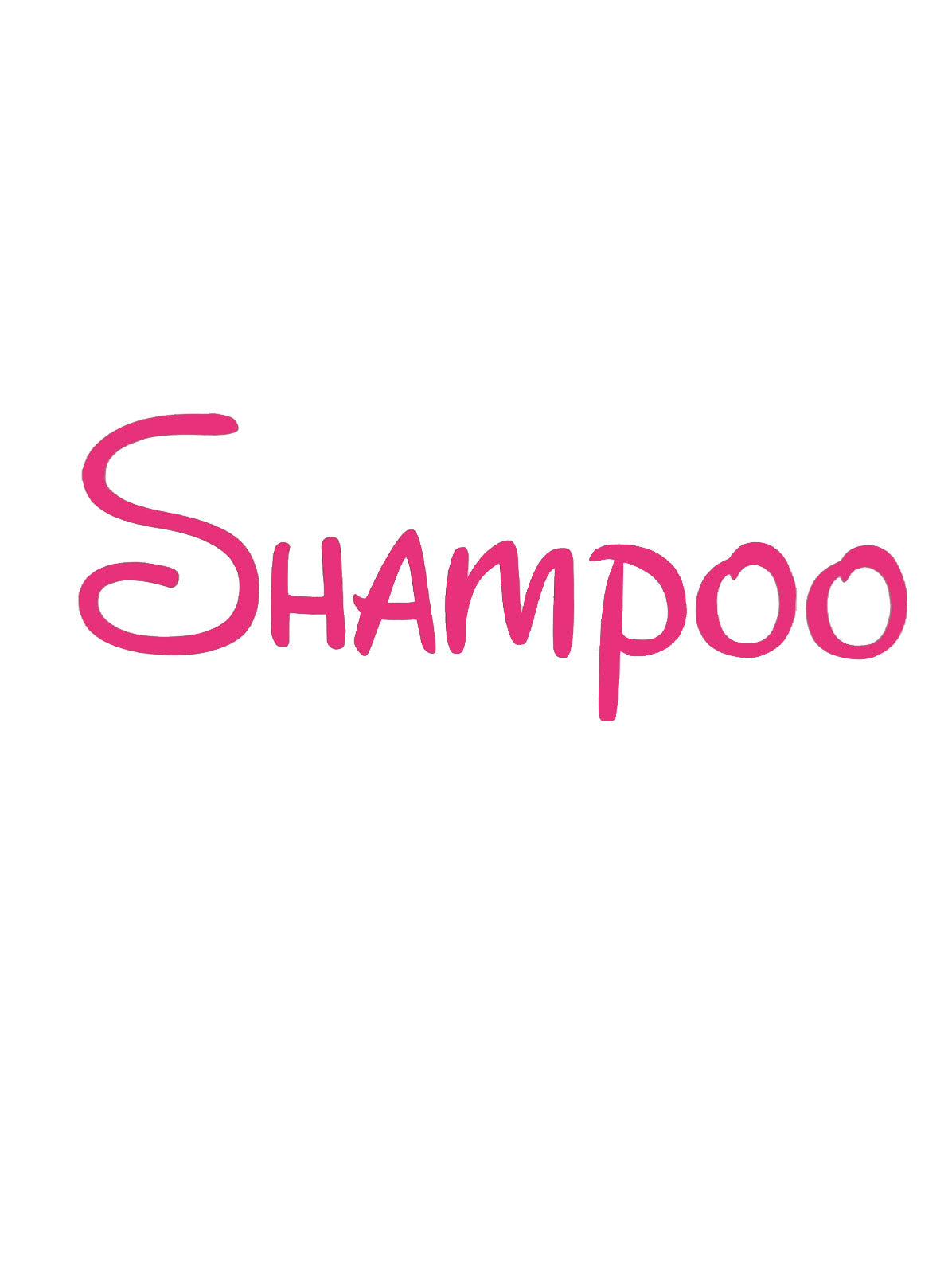 Shampoo Bathroom Decal - A Vinyl Sticker Decal