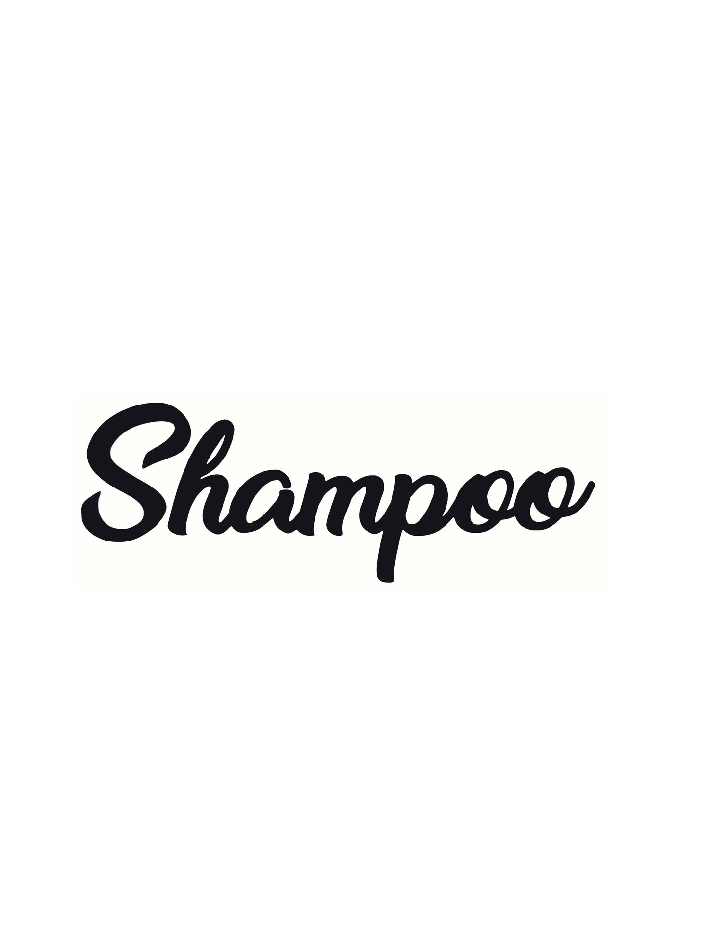 Shampoo Bathroom Decal - Vinyl Sticker Decal