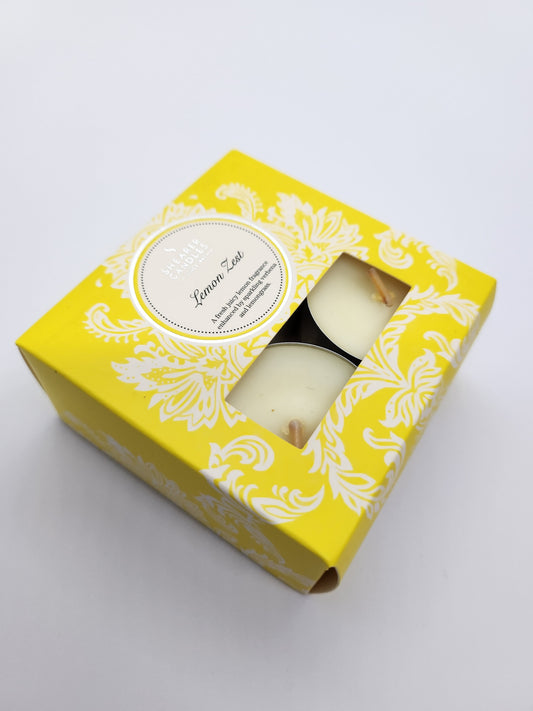 Shearer Candles - Box of 8 Tealights - Lemon Zest