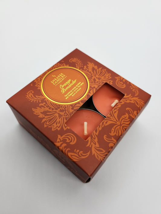 Shearer Candles - Box of 8 Tealights - Orange Pomander