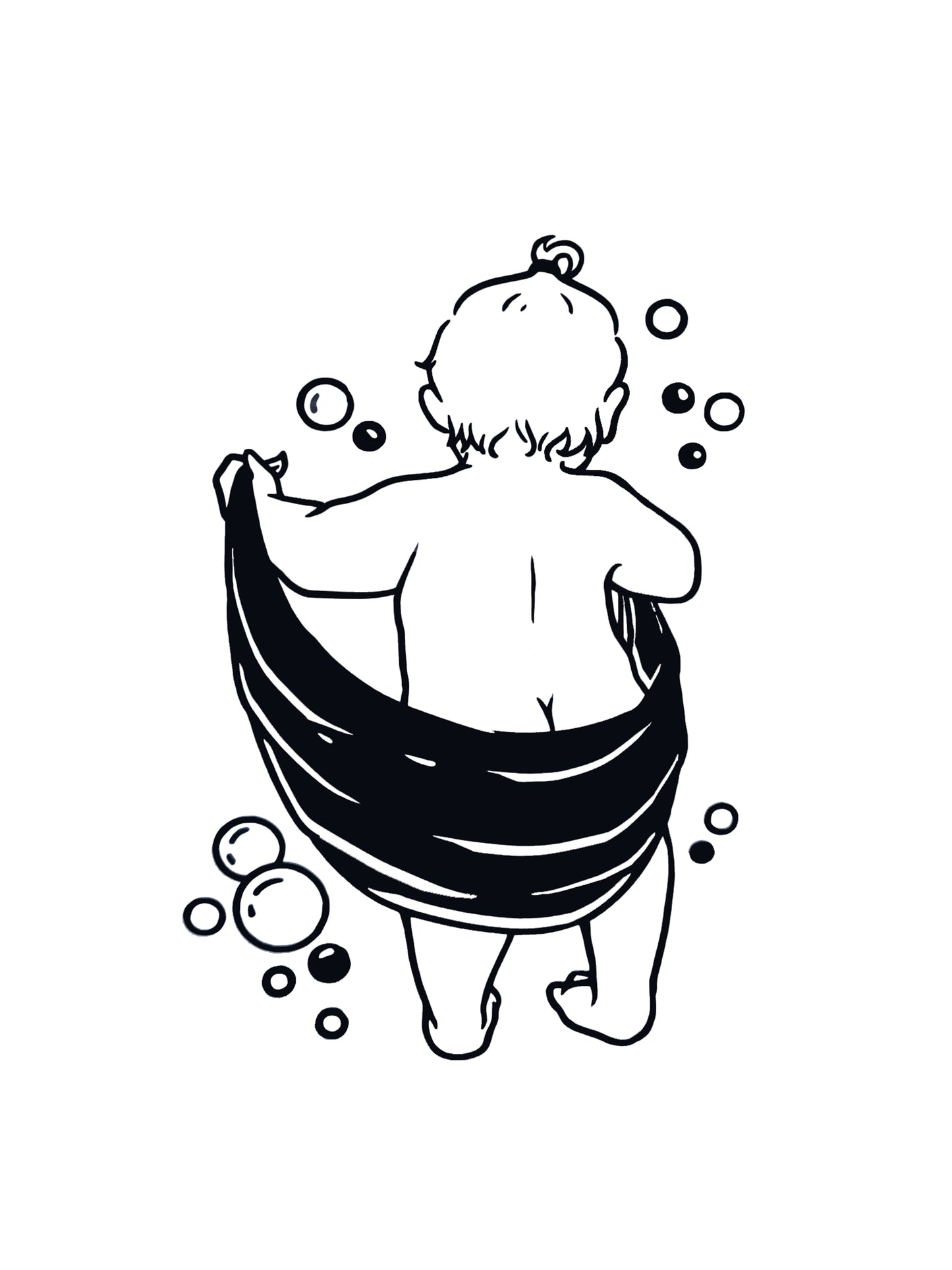 Shower Baby Vinyl Sticker Decal - Ideal for Walls / Tiles / Mirrors / Shower Screens etc