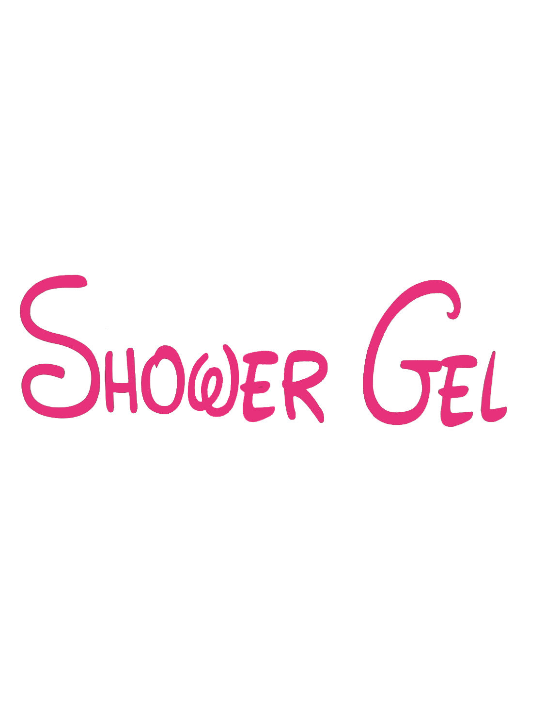 Shower Gel Bathroom Decal - A Vinyl Sticker Decal