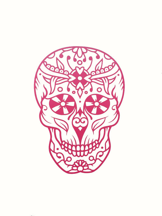 Skull - Style 3 - Mandala Style Vinyl Sticker Decal