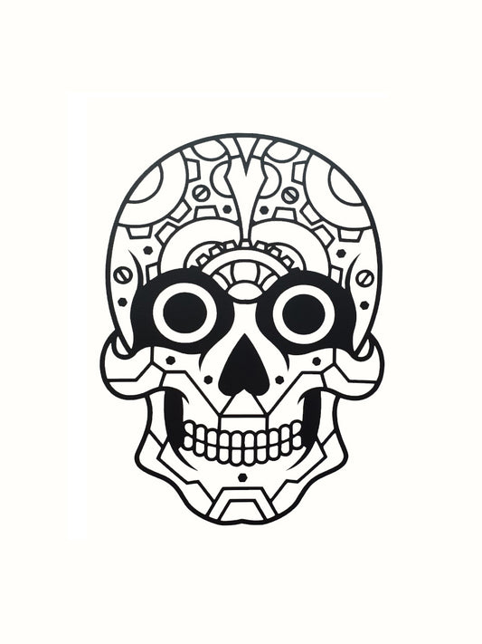 Skull - Style 2 - Mandala Style Vinyl Sticker Decal