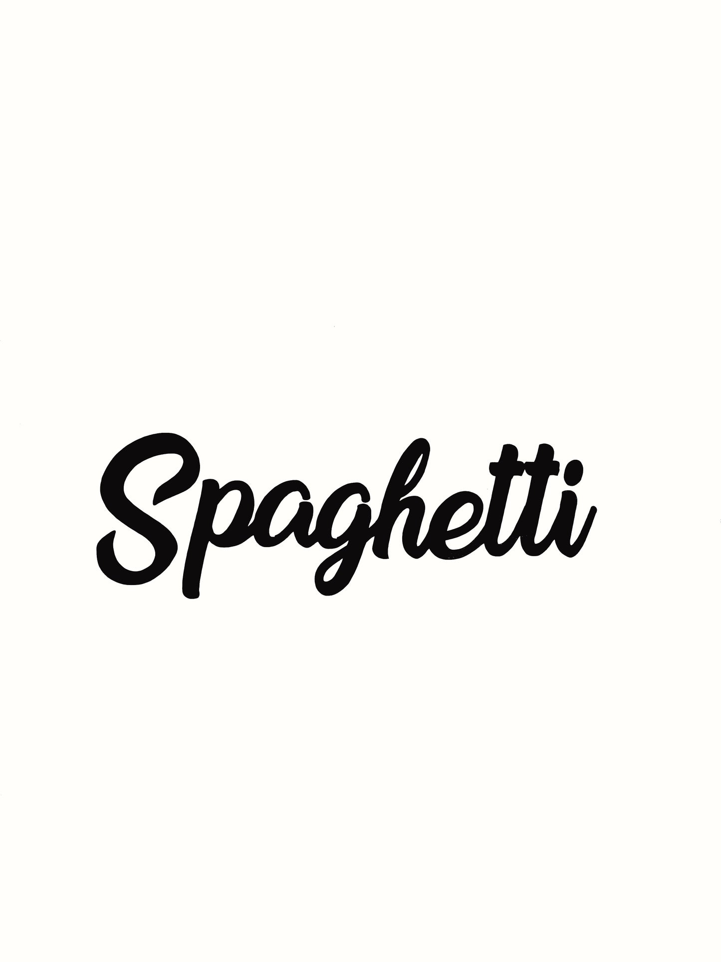 Spaghetti Kitchen Decal - Vinyl Sticker Decal