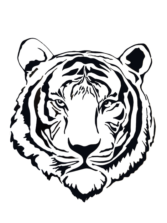 Tiger Vinyl Sticker Decal - Ideal for Wall / Laptop / Tablet / Notepads etc