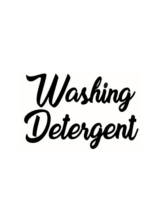 Washing Detergent Laundry Decal - Vinyl Sticker Decal