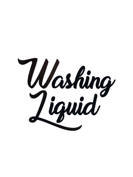 Washing Liquid Kitchen Decal - Vinyl Sticker Decal